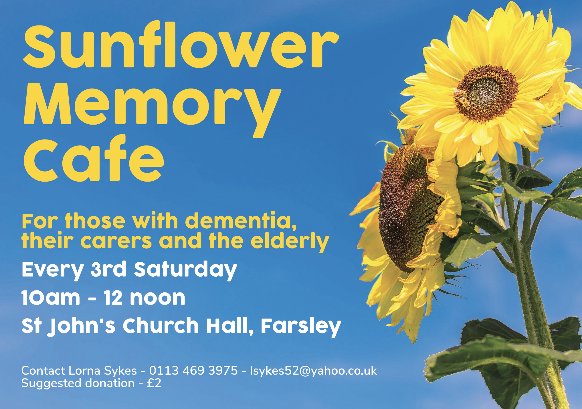 Sunflower Memory Cafe poster