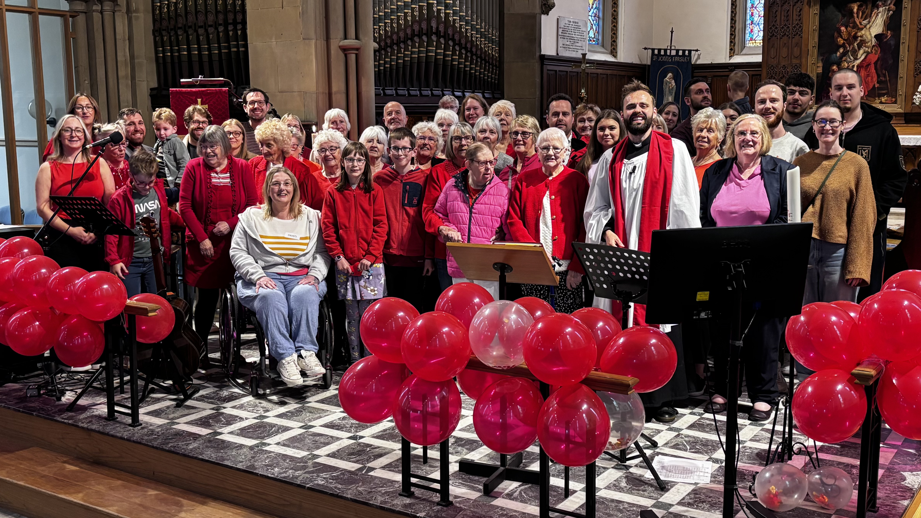 Congregation in church